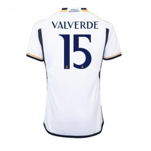 Real Madrid Federico Valverde #15 Domácí Dres 2023-24 Krátký Rukáv
